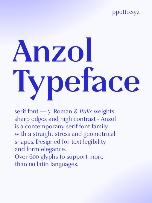 Anzol Typeface